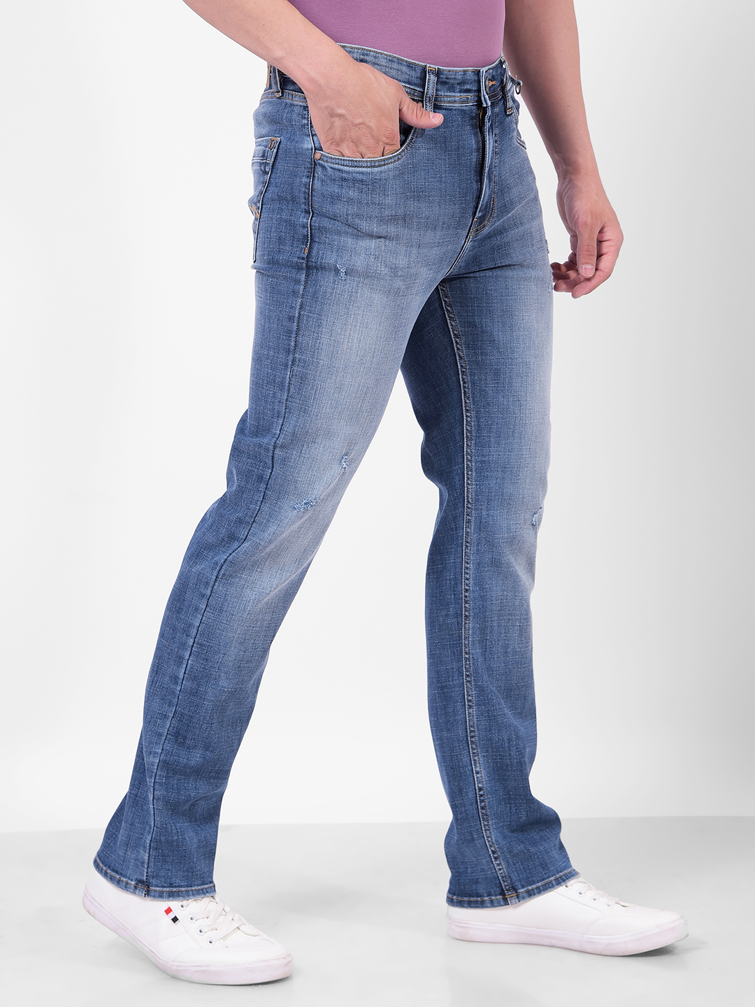 Numero Uno Men Solid Blue Jeans